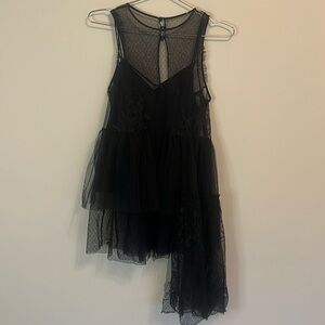 Cinq a Sept Lace Asymmetrical Top